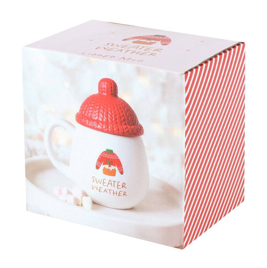 Sweater Weather julekopp med lue-lokk